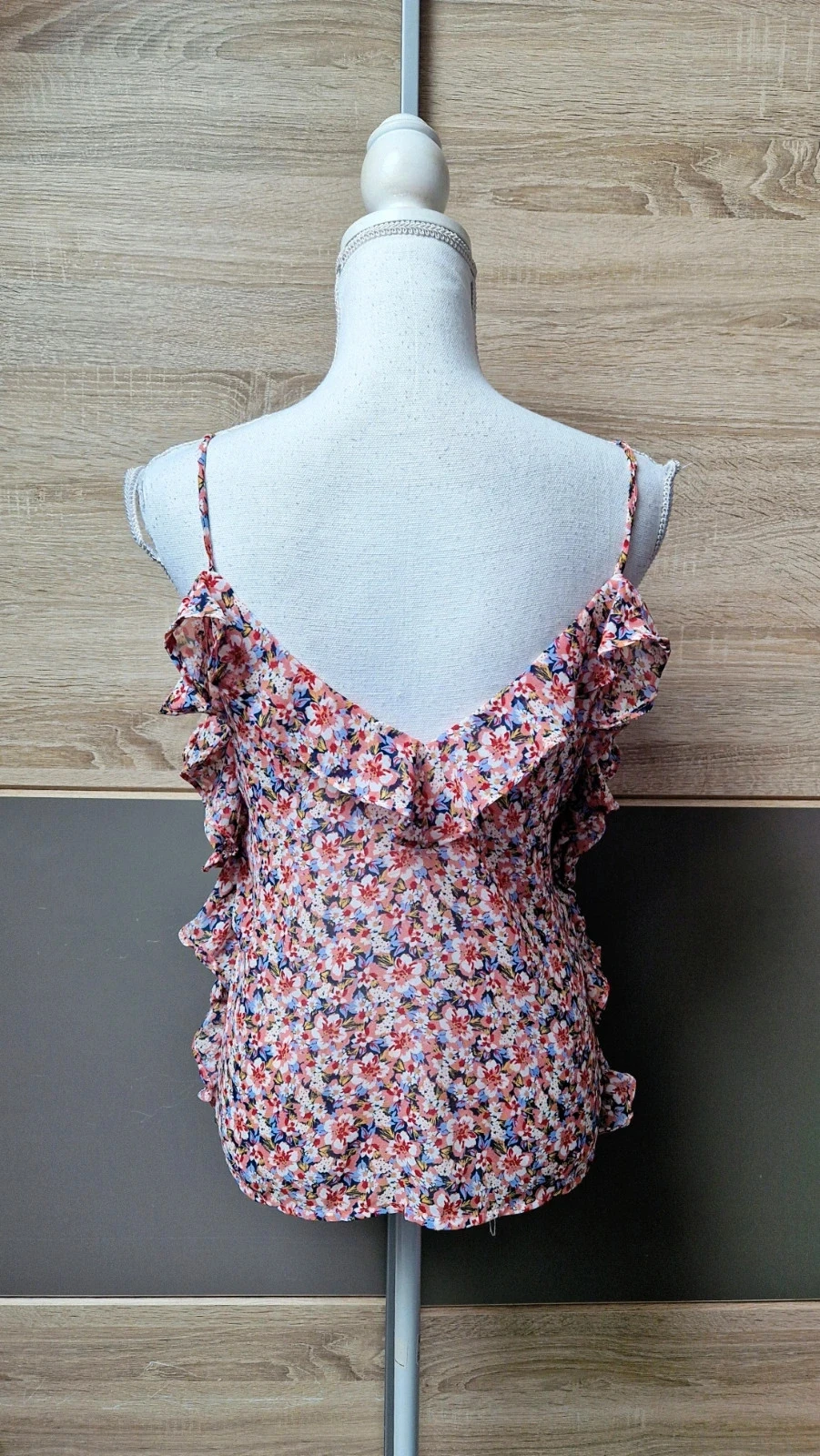 Zara see-through floral tank top Size XS – photo 3